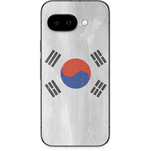 South Korean Flag Distressed Google Pixel 9a Skin